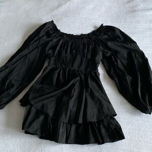Black romper dress size small